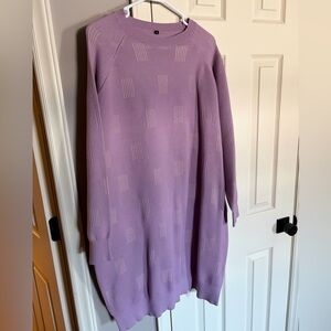 Chic Lavender Long Sleeve Dress